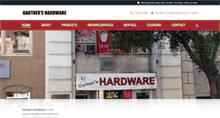 Desktop Screenshot of gartnershardware.com