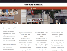 Tablet Screenshot of gartnershardware.com